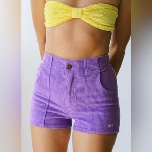 Hammies Retro Corduroy Women’s Short in Purple - Size 28